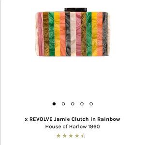 NWT NIB House of Harlow x REVOLVE Jamie Clutch